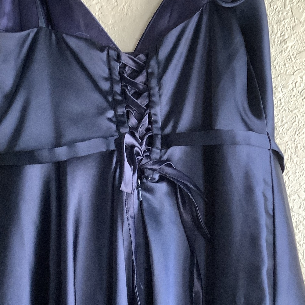 Chic Midnight Blue Mini Dress - Picture 5 of 7